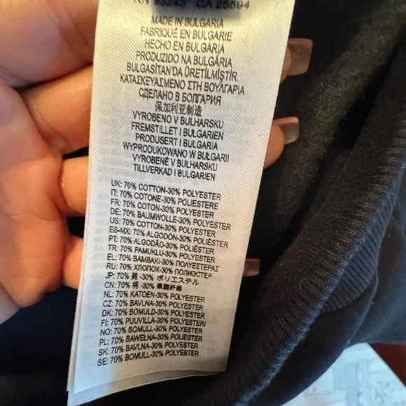 DIESEL Hooded  D-OXI-A1 Sweater Dress Size Small  Black With Bold Gold Logo NWT! - Picture 11 of 14